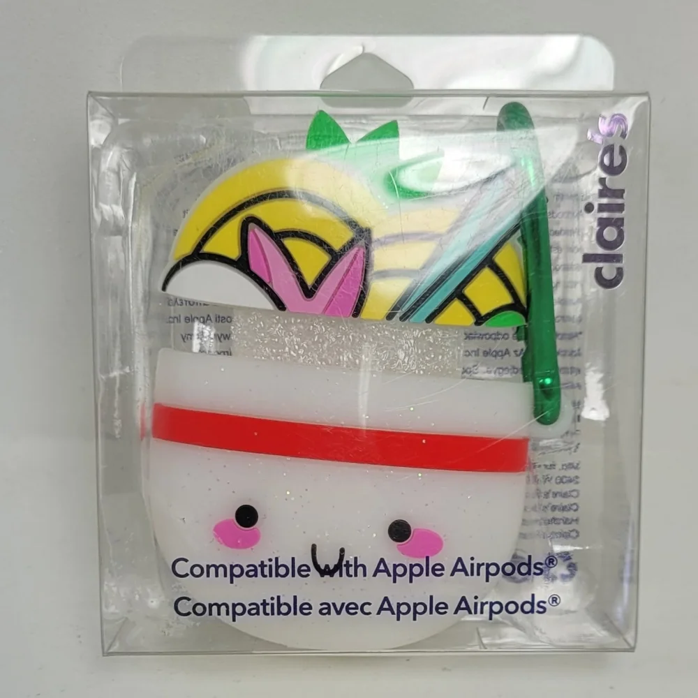 Claire's Fruit Design AirPods Case with Red and Green Accents